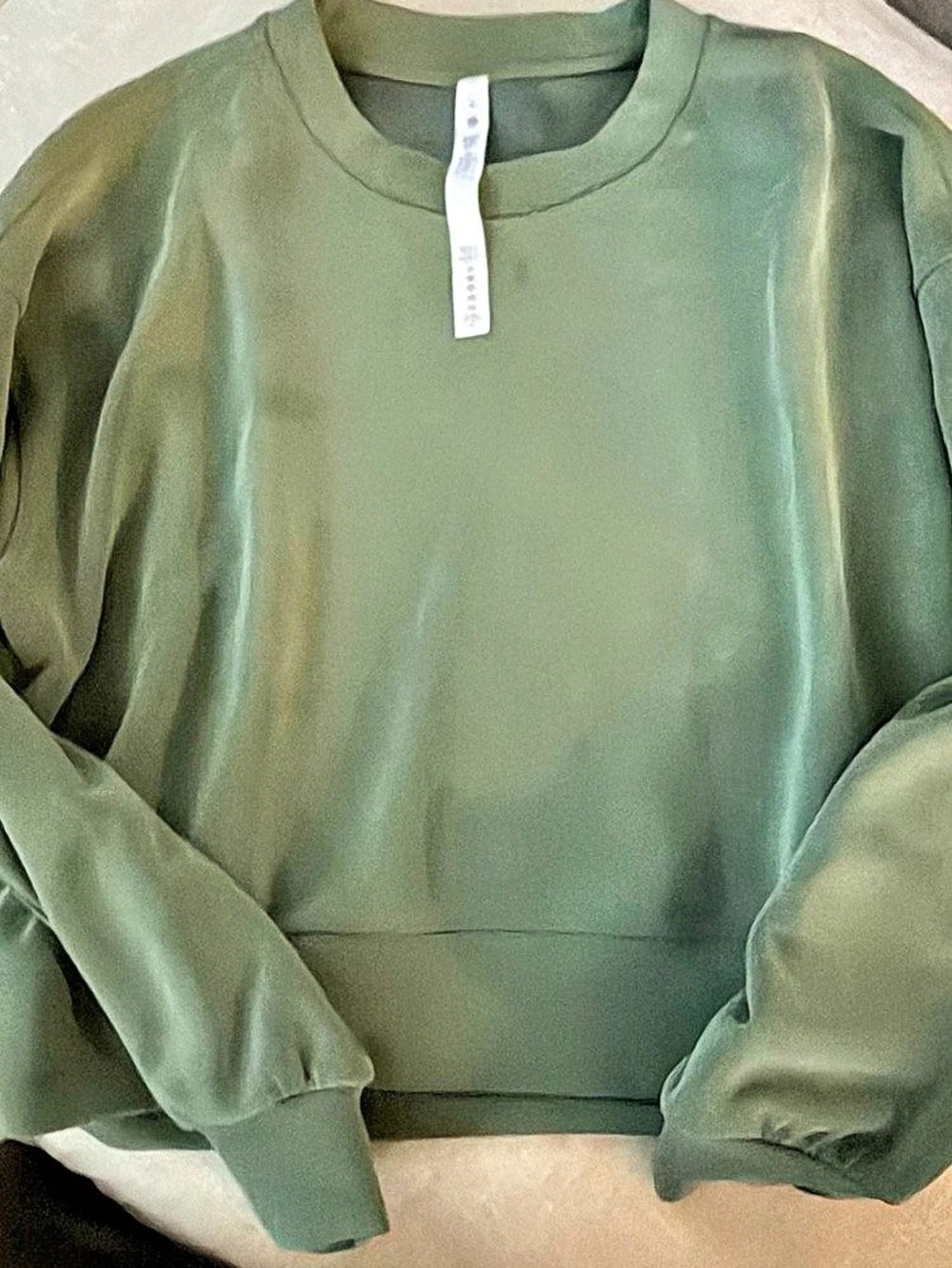 lululemon soft stream Pullover Green Sweatshirt